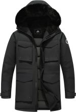 MOERDENG Men's Winter Thickened Warm Down Coats Windproof Waterproof Hooded fashions Puffer Jacket